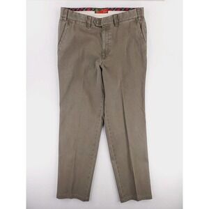 Hiltl Pants Mens 36x32 Green Corduroy Crimson Pant Contemporary Fit Chino Flat